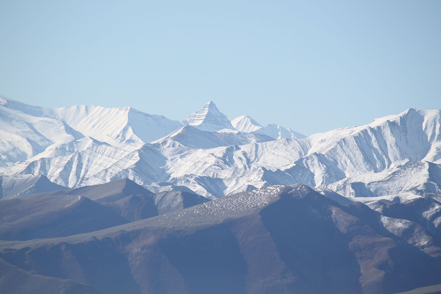 Вид с горы Маяк на Главный Кавказский хребет